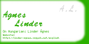 agnes linder business card